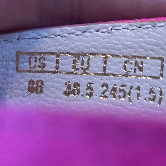 NEW (NWOT) Stuart Weitzman Brigida pink suede/cork heeled sandals sz 8 - Picture 15 of 16